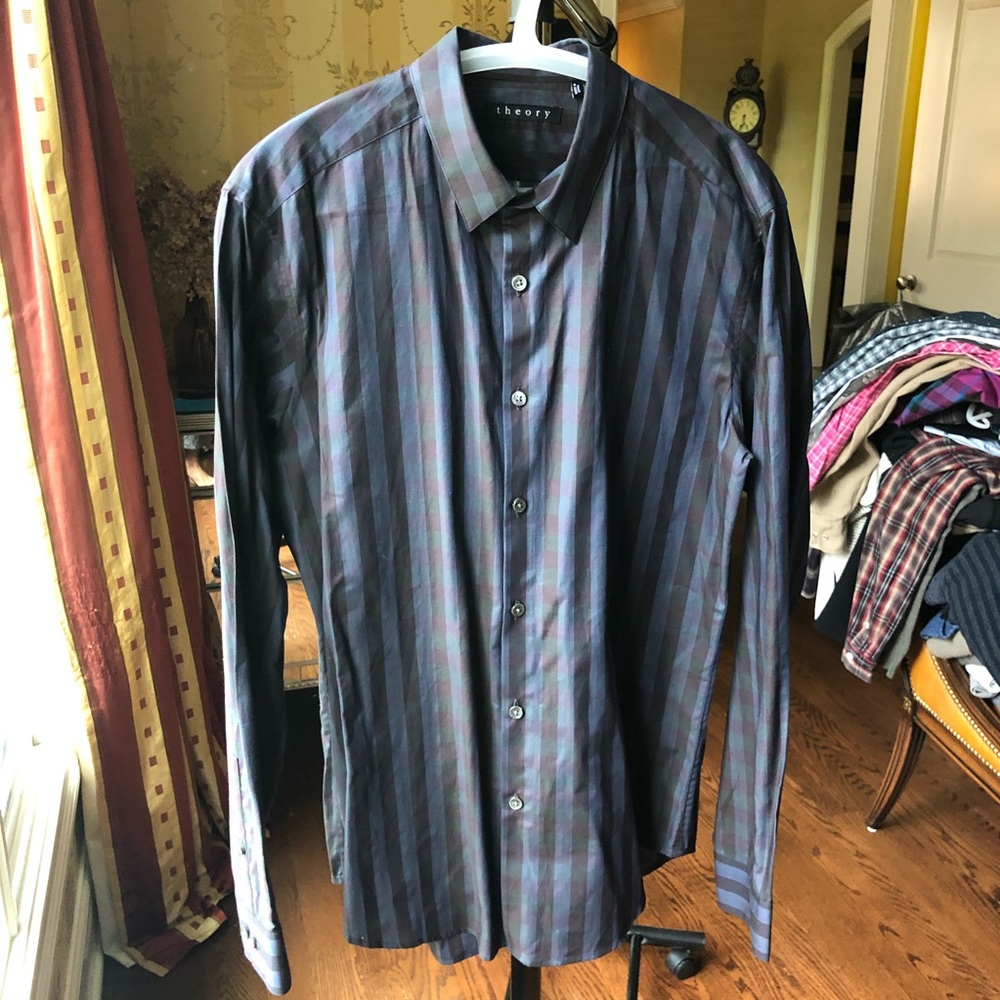 Theory Bunburry Button Down